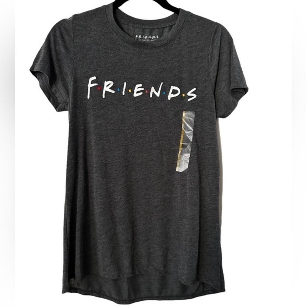 FRIENDS GRAPHIC CHARCOAL GREY SHOFT SLEEVE TEE SHIRT S
